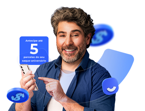 Antecipe até dez parcelas do seu saque-aniversário